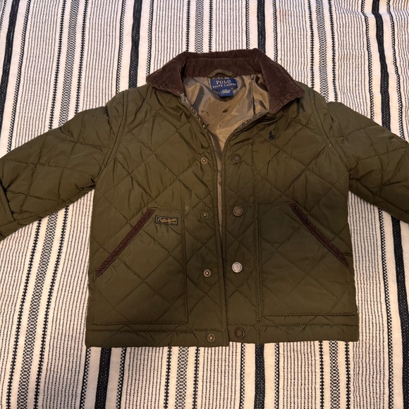 Polo Ralph Lauren Other - Polo by Ralph Lauren Kids Olive Green Quilted Puffer Jacket